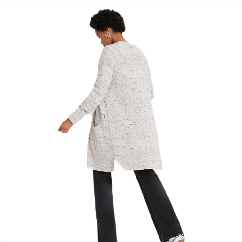 Madewell Donegal Kent Cardigan Sweater Gray NWT M - Picture 4 of 9